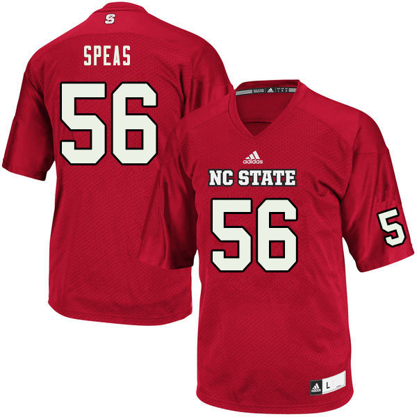 Men #56 Bryson Speas NC State Wolfpack College Football Jerseys Sale-Red - Click Image to Close